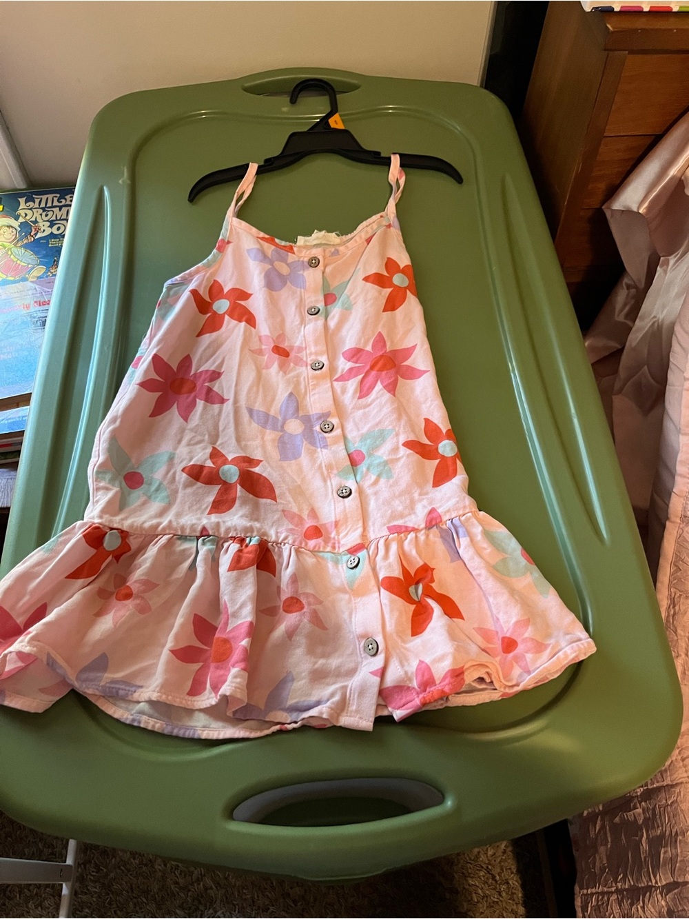 Jessica Simpson Pink Floral Button-Front Sundress